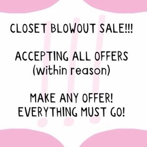 Closet Blowout Sale Poster